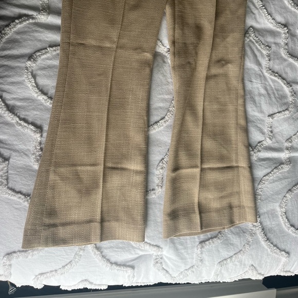 Flared Dress Pants in Beige - Picture 6 of 9
